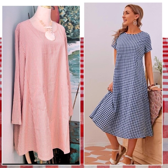 Emery Rose, Gorgeous Buffalo Plaid Pull-On Dress,POCKETS,NBW,Lightweight Size 4X - Picture 1 of 13